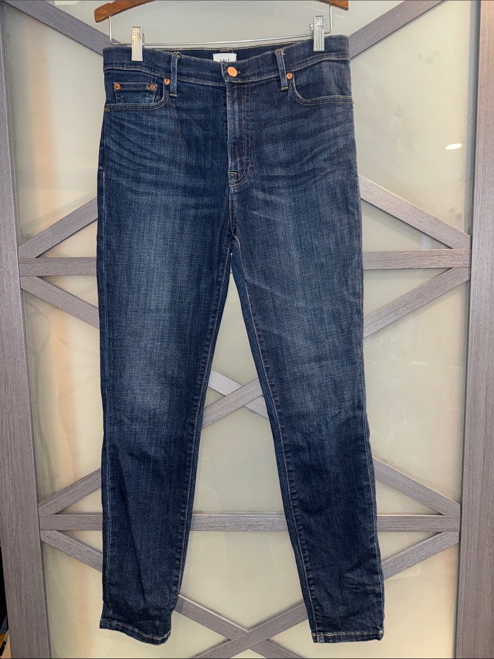 ABLE The High Rise Jeans Women’s 28 Dark Wash Skinny Stretch Denim